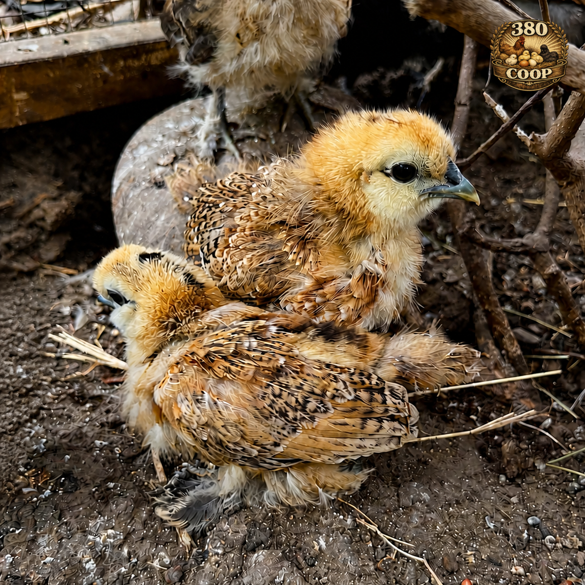 Silkie-mix chick